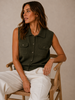 Vero Moda Brisa Polo Vest | Army