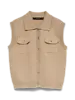 Vero Moda Brisa Polo Vest | Tan
