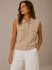 Vero Moda Brisa Polo Vest | Tan