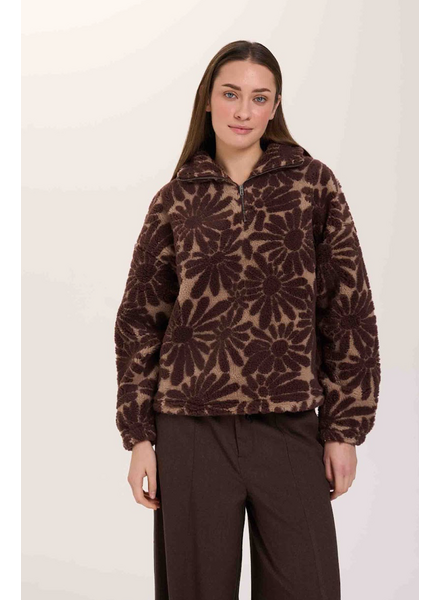Flower Power Sherpa | Brown
