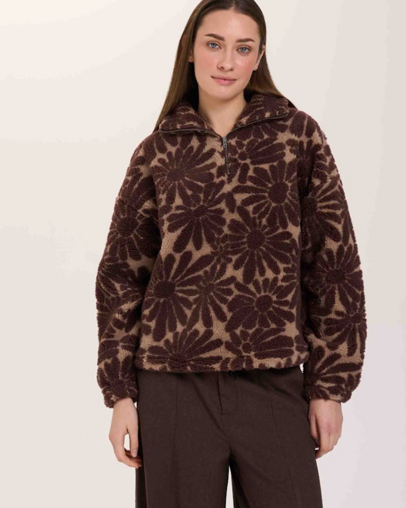 Flower Power Sherpa | Brown