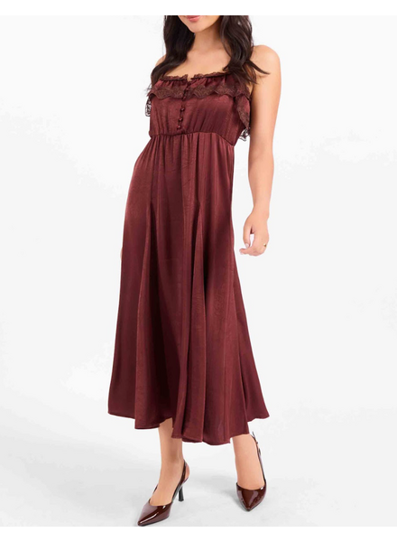 Kara Lace Trim Dress