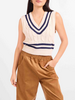 Novel Sweater Vest | Blue Stripe
