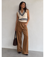 Novel Sweater Vest | Blue Stripe