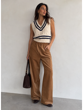Novel Sweater Vest | Blue Stripe