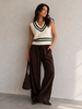Novel Sweater Vest | Green Stripe