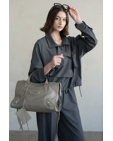 High Neck Two-Way Drawstring Jacket