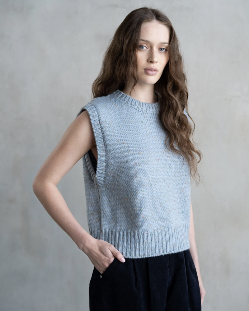 Sonnie Sweater Vest | Sky Blue