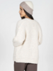 Mixed Yarn Relaxed Fit Cardigan | Ivory