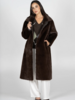 Reversible Long Fur Jacket | Espresso