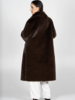 Reversible Long Fur Jacket | Espresso