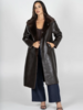 Reversible Long Fur Jacket | Espresso