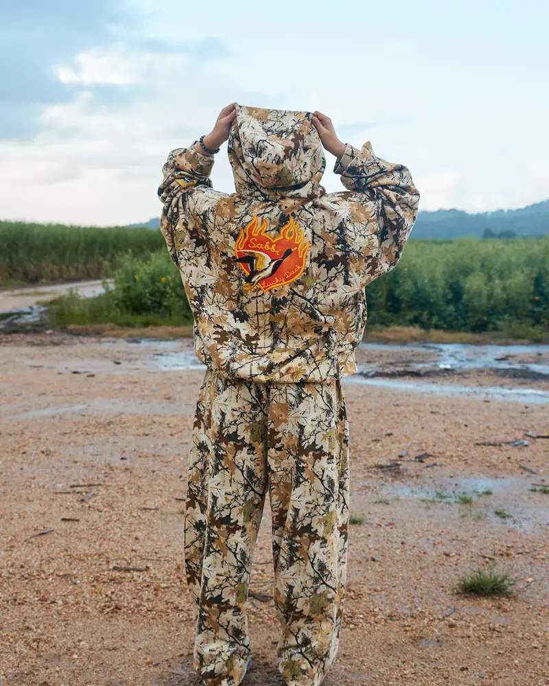 Sabbi The Lucky Duck Camo Zip Hoodie