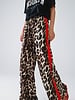 Q2 Wild Side Leopard Pants | Red Stripe