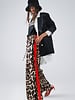 Q2 Wild Side Leopard Pants | Red Stripe