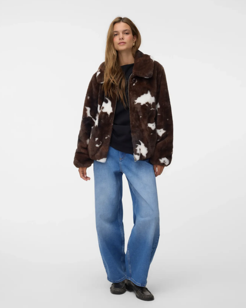 Vero Moda Colleen Cow Print Short Jacket