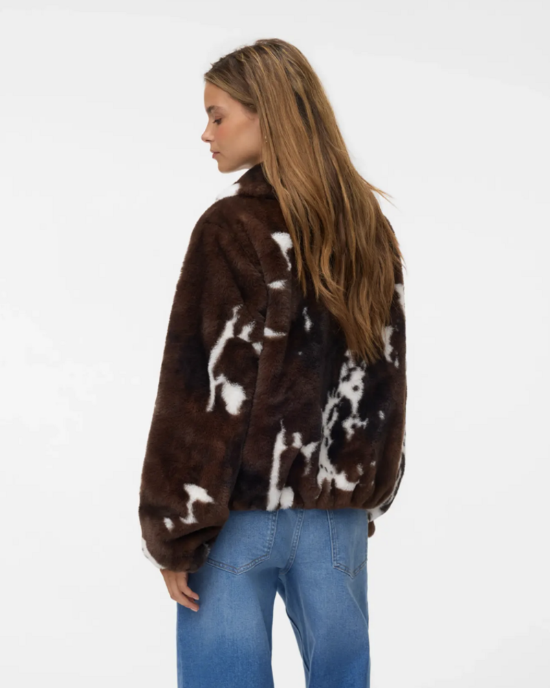 Vero Moda Colleen Cow Print Short Jacket