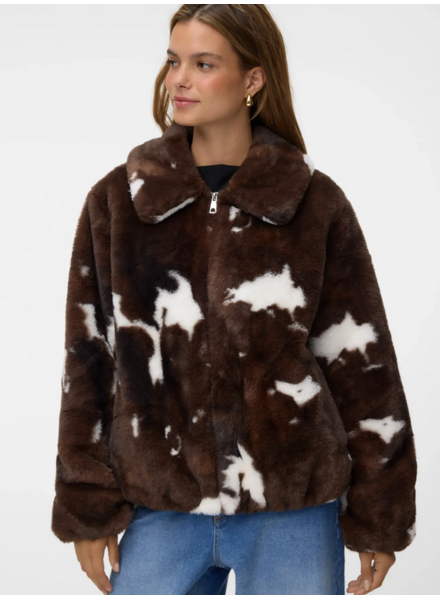 Vero Moda Colleen Cow Print Short Jacket