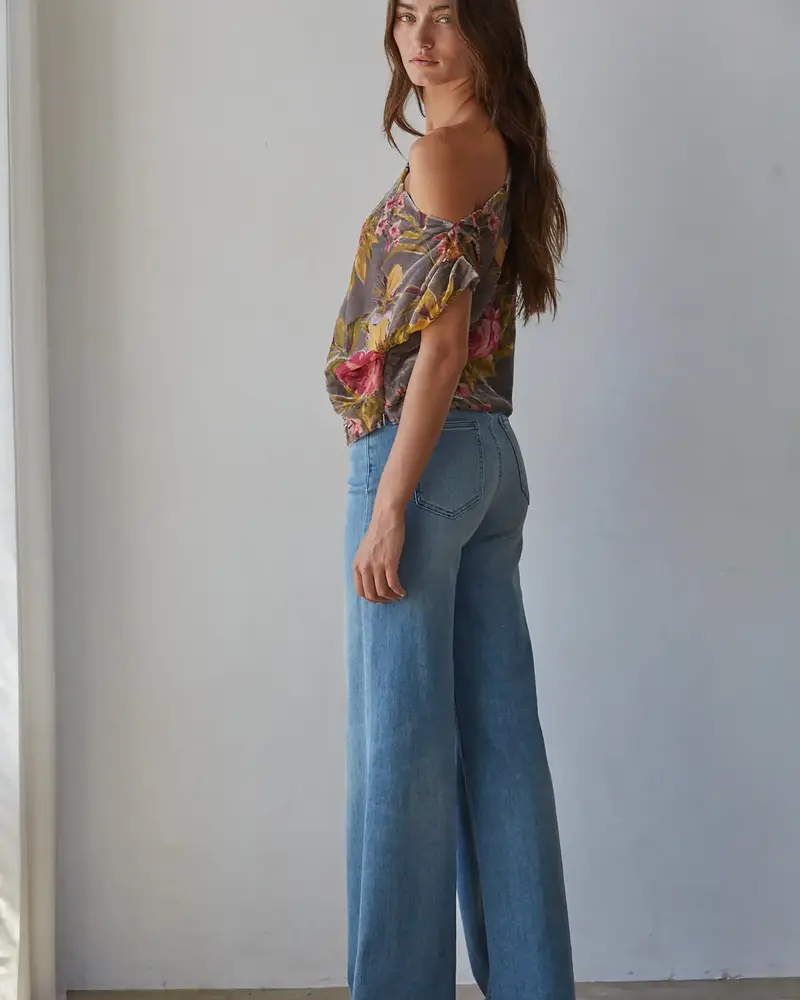 Fennie Asymmetrical Off Shoulder Top