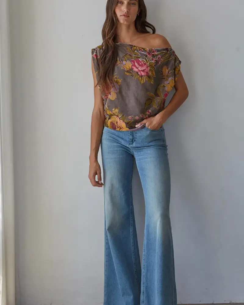 Fennie Asymmetrical Off Shoulder Top