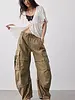 Free People Reef Curved Twill Cargo Pants | Aloe