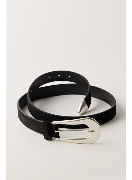 Free People Cannon Suede Belt | Black