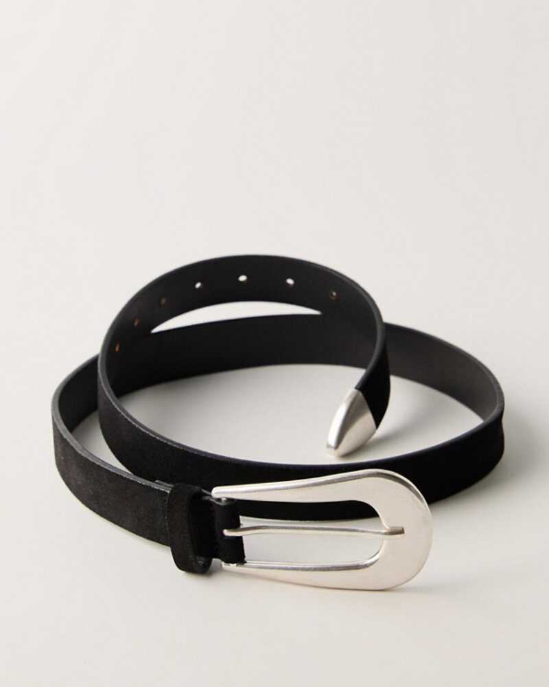 Free People Cannon Suede Belt | Black