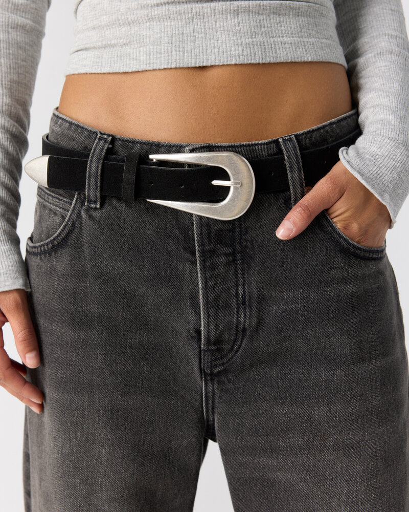 Free People Cannon Suede Belt | Black