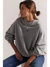Free People Palm Springs Pullover | Heather Grey