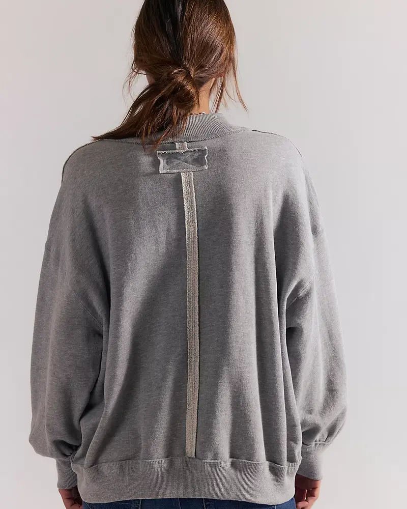 Free People Palm Springs Pullover | Heather Grey