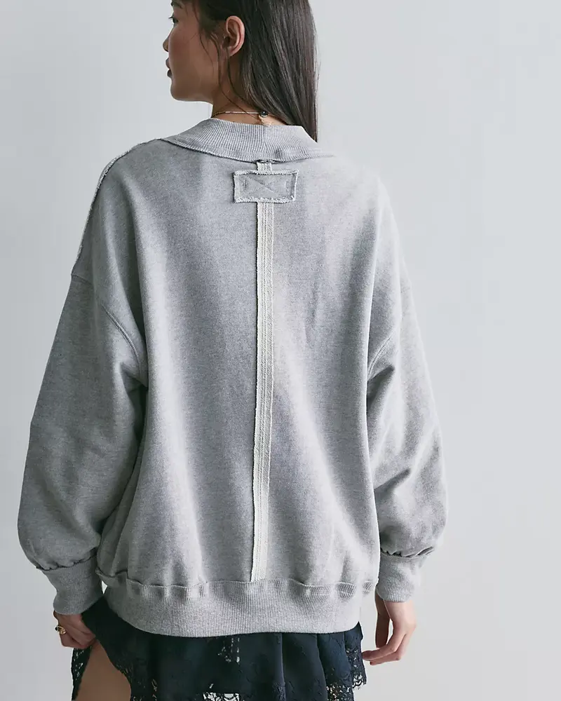 Free People Palm Springs Pullover | Heather Grey