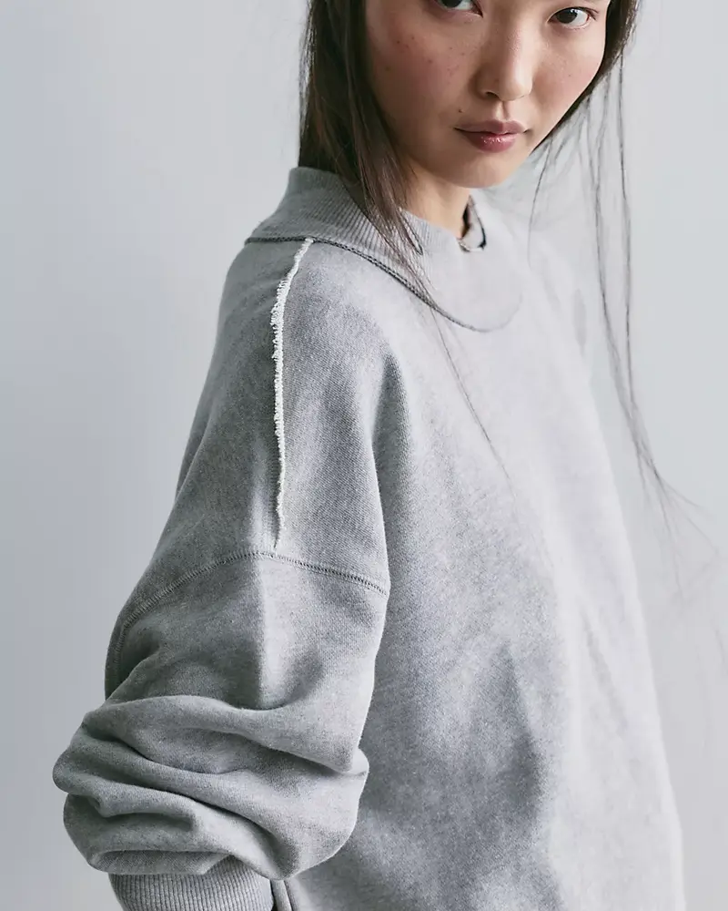 Free People Palm Springs Pullover | Heather Grey