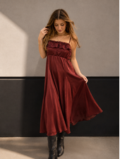 Kara Lace Trim Dress