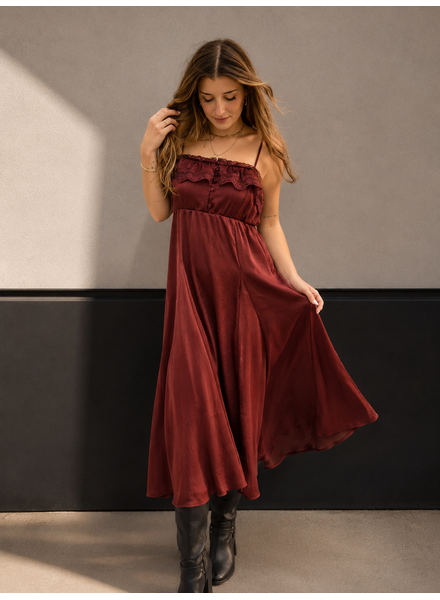 Kara Lace Trim Dress
