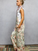 Lorrie Printed Lace Patch Overall