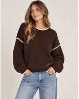 Vero Moda Margot Stitch Pullover | Brown