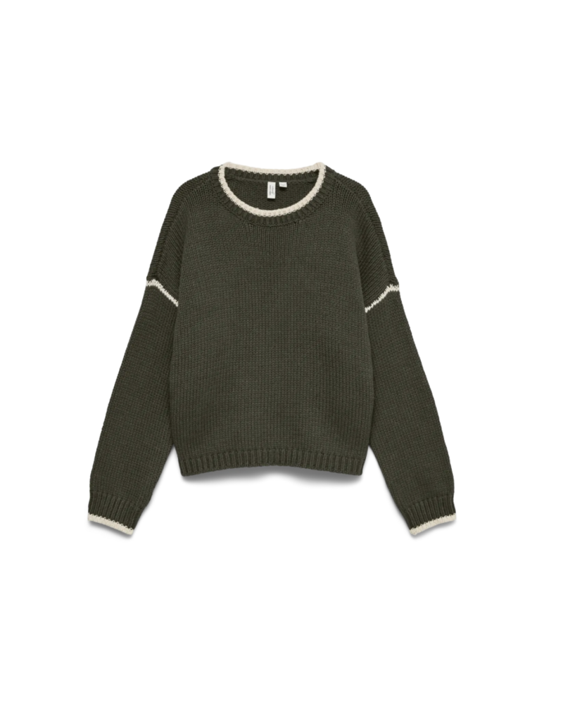 Vero Moda Margot Stitch Pullover | Green