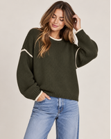Vero Moda Margot Stitch Pullover | Green