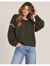Vero Moda Margot Stitch Pullover | Green