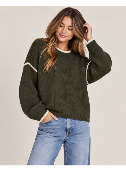 Vero Moda Margot Stitch Pullover | Green