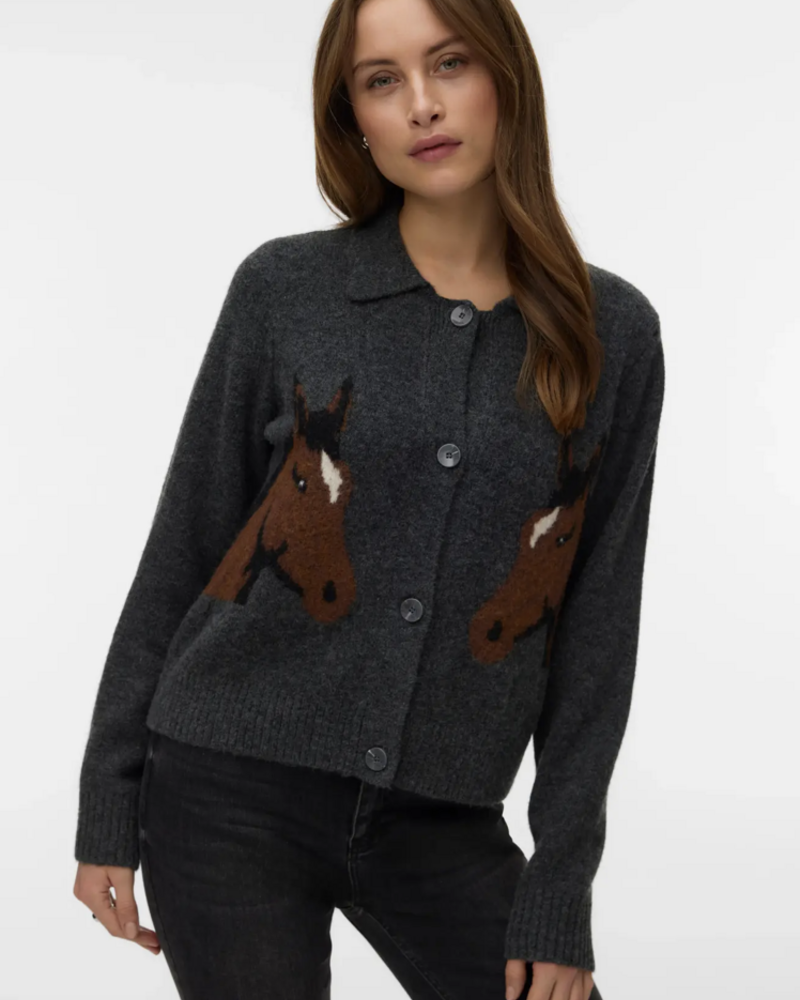 Vero Moda Cavallo Cardigan | Charcoal