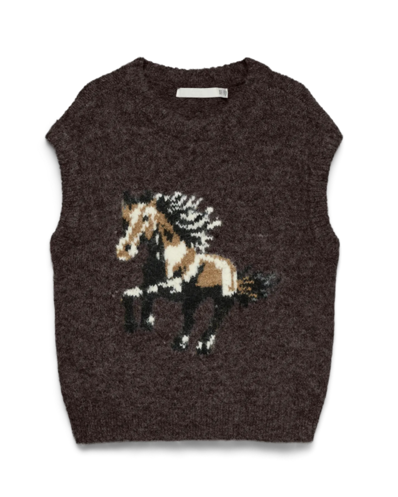 Vero Moda Marianna Vest | Chocolate
