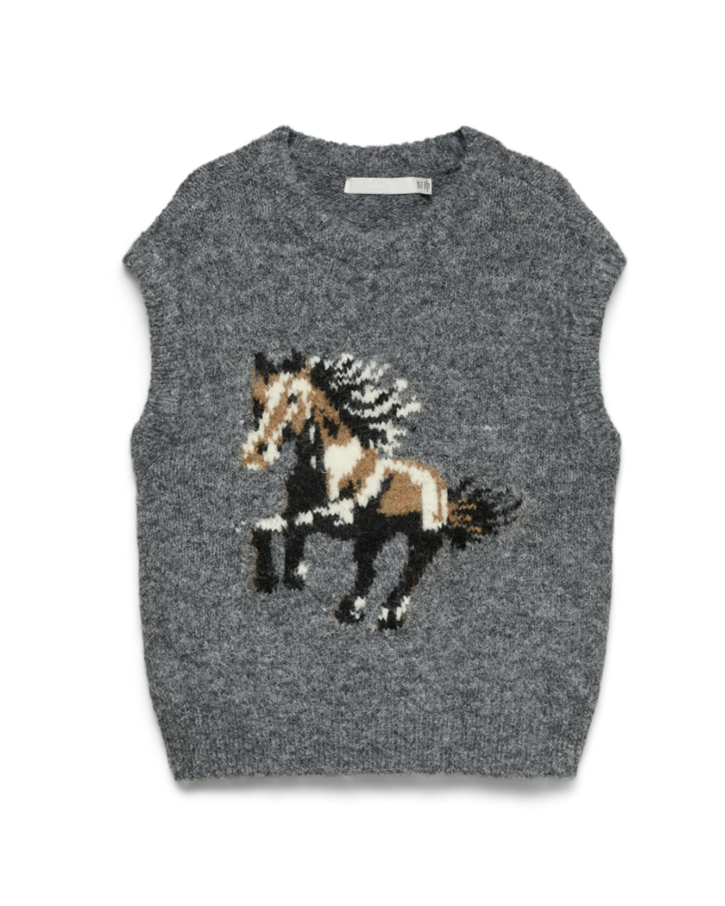 Vero Moda Marianna Vest | Charcoal
