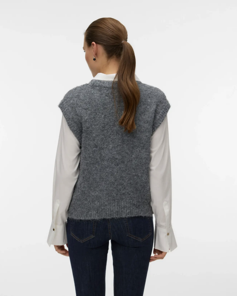 Vero Moda Marianna Vest | Charcoal