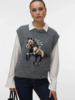 Vero Moda Marianna Vest | Charcoal