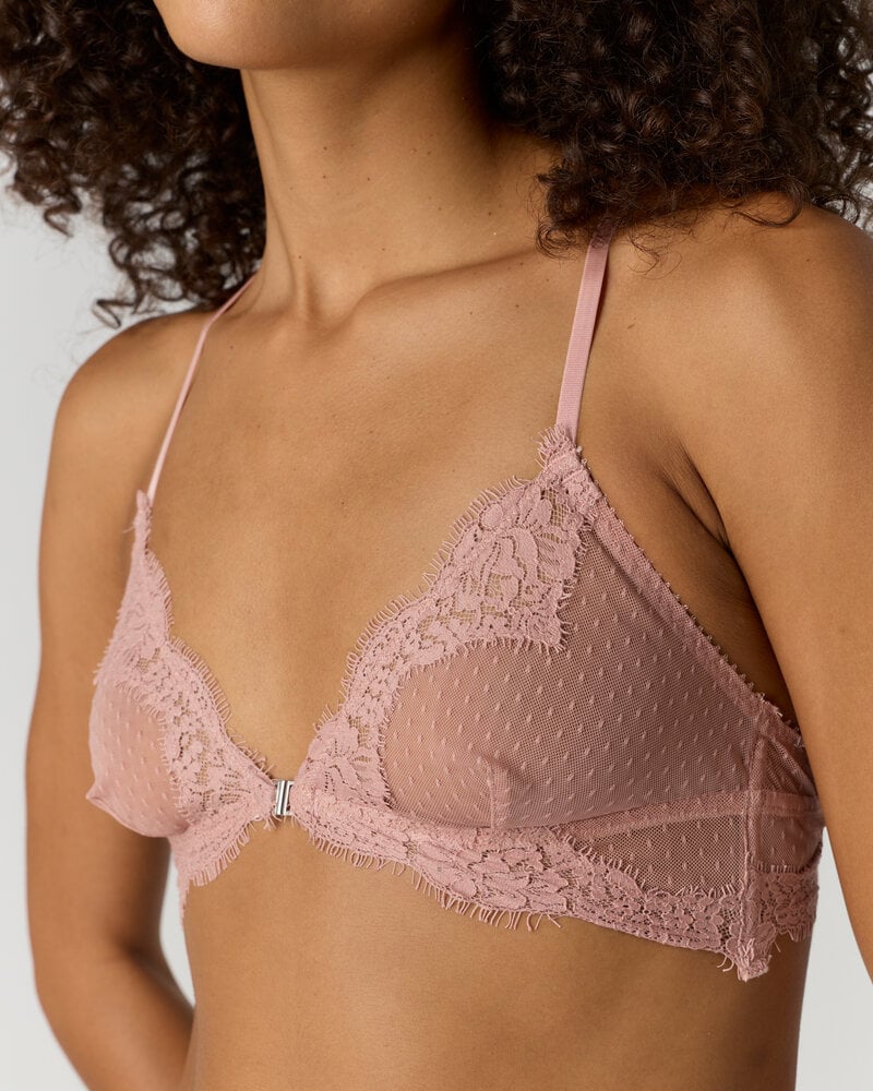 Free People Fiona Front-Close Bralette | Dusty