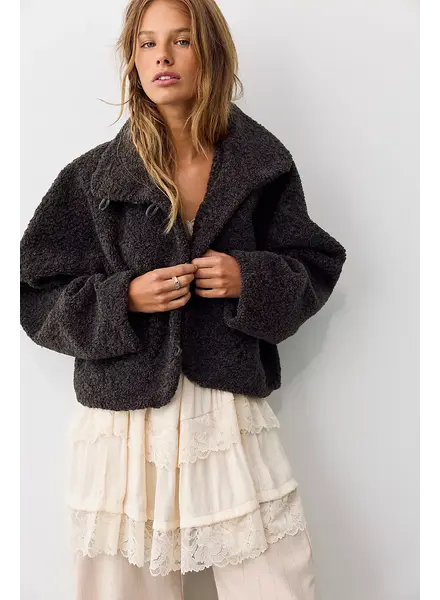 Free People Softest Touch Jacket | Charcoal