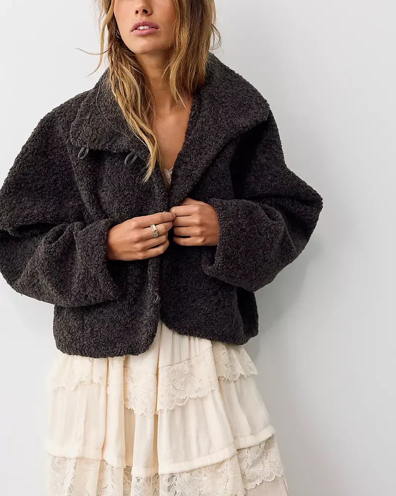 Free People Softest Touch Jacket | Charcoal
