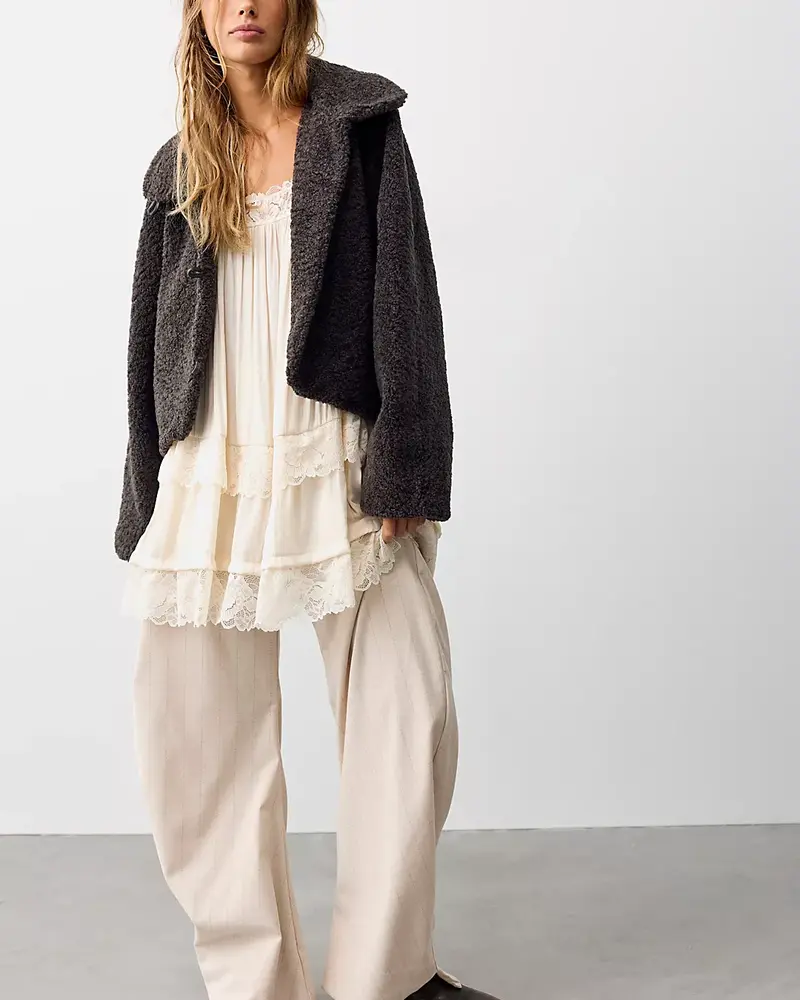 Free People Softest Touch Jacket | Charcoal