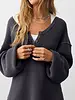 Free People Montreal Oversized Thermal Henley | Black